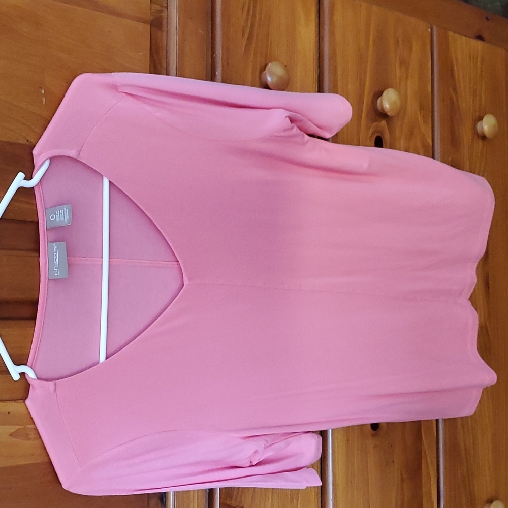 Chico's half sleeve shirt NWOT